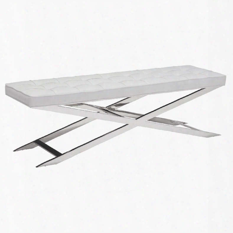 Zuo  Modern Pontis Bench In White