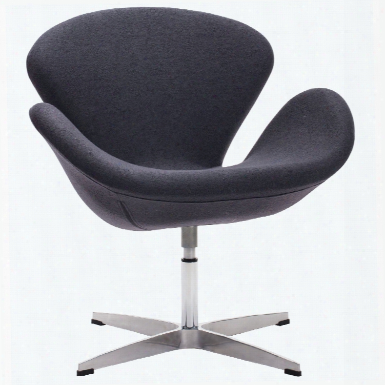 Zuo Modern Pori Arm Chair In Iron Gray