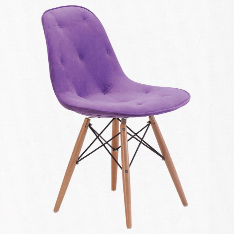 Zuo Modern Probability Dining Chair In Purple
