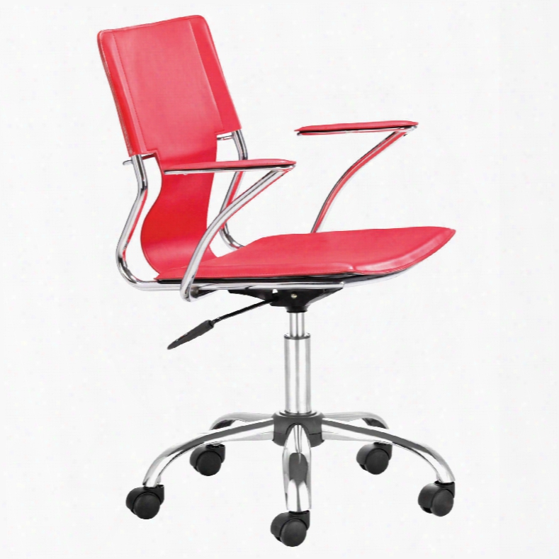 Zuo Modern Trafico Office Chaor In Red