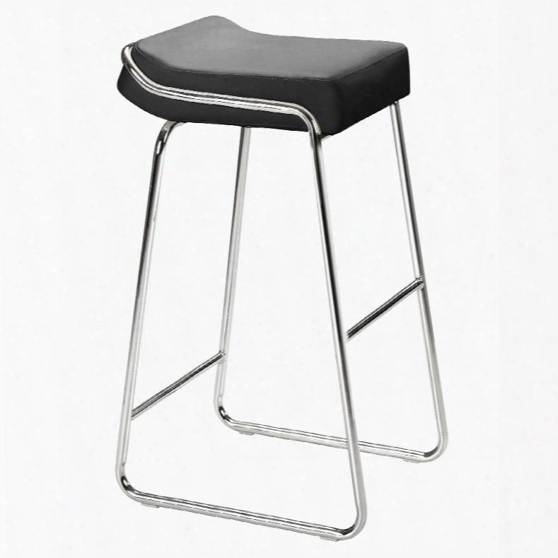 Zuo Modern Wedge Bar Stools In Black - Set Of 2