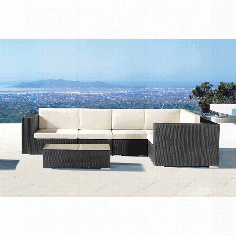 Zuo Vive Cartagena Modular Patio Set In Espresso