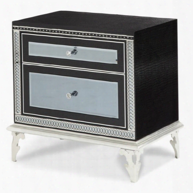Aico  Hollywood Swank Starry Night Nightstand By Michael Amini