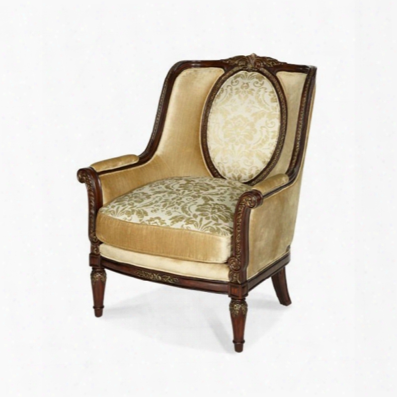 Aico Imperial Court Wood Trim Chair By Michael Amini