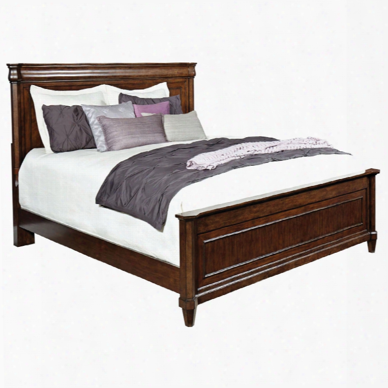 Broyhill Aryell Queen Panel Bed In Autumn Cherry