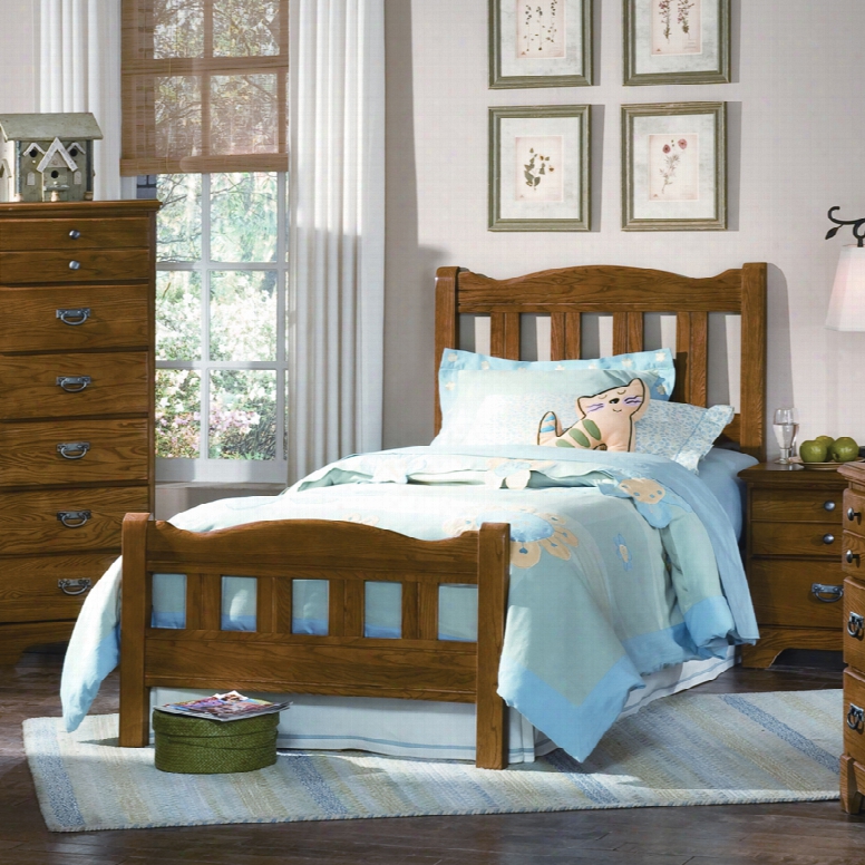 Carolina Furniture Works Creek Side Twin Splat Bed