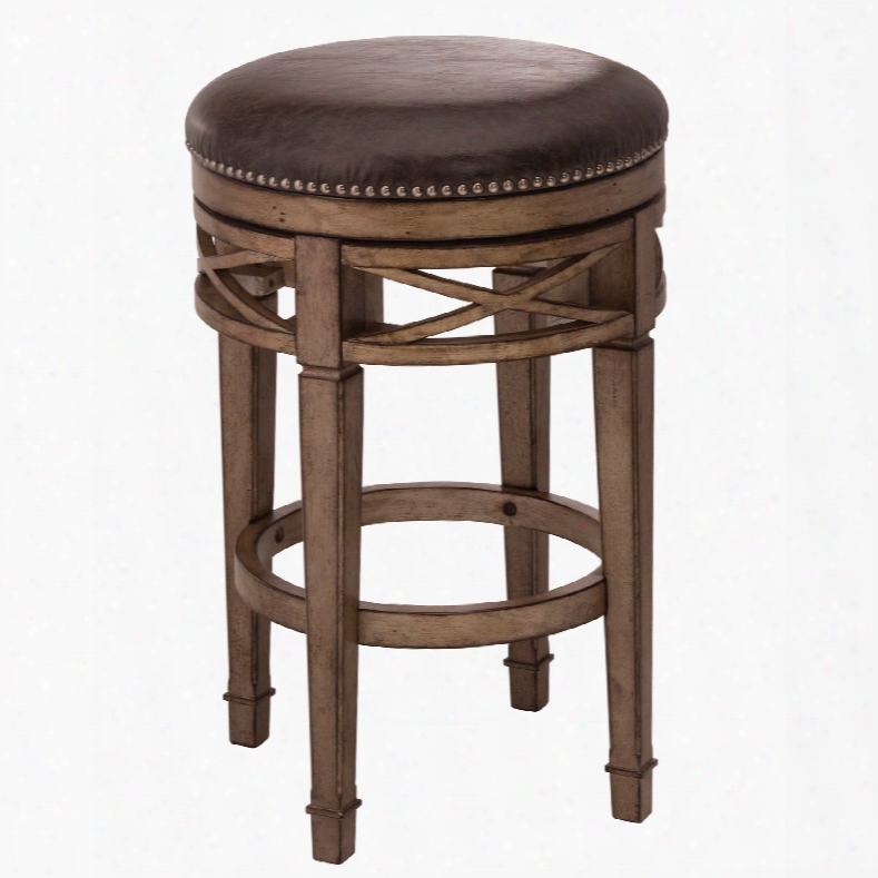 Hillsdale Furniture Chesterfield Backless Swivel Bar Stool