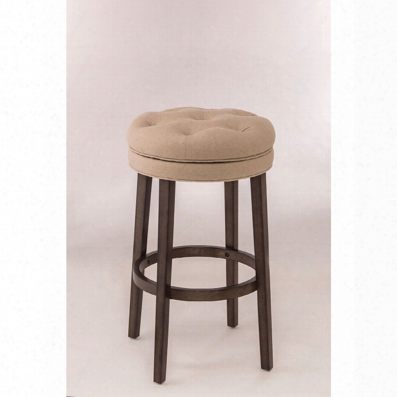 Hillsdale Furniture Krauss Upholstered Backless Swivel Counter Stool