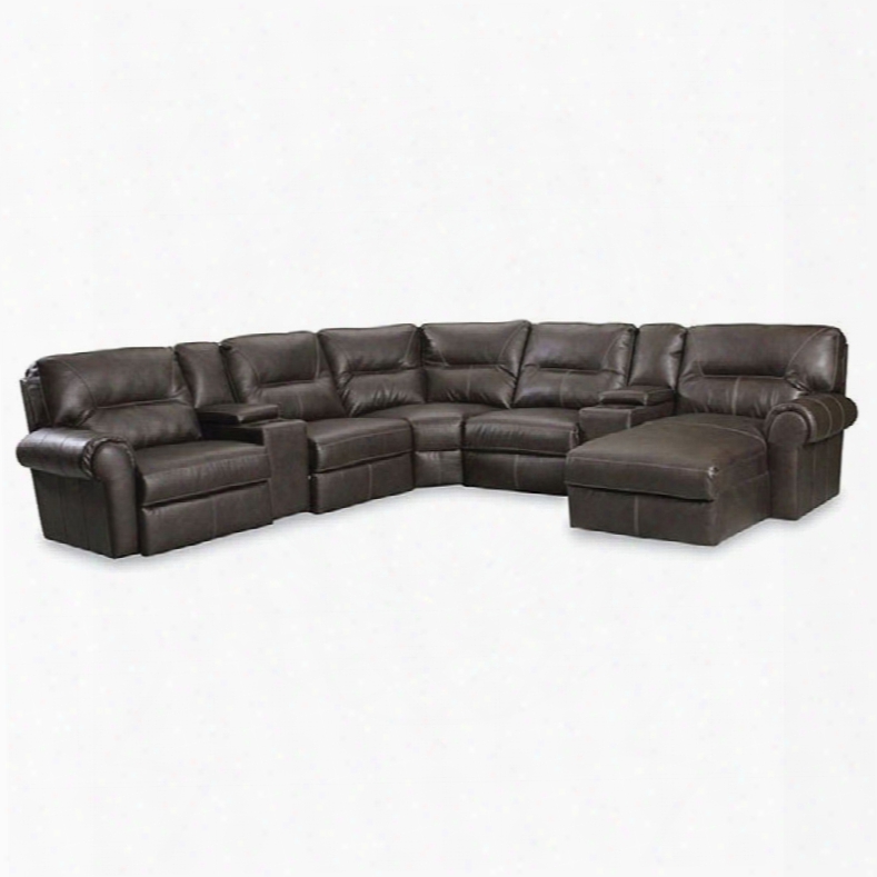 Lane Furniture Brandon 5 Seat 2 Console Chaise Sectional - Youchoose The Fabric