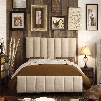 Alton Isabel Linen Upholstered Queen Bed in Beige