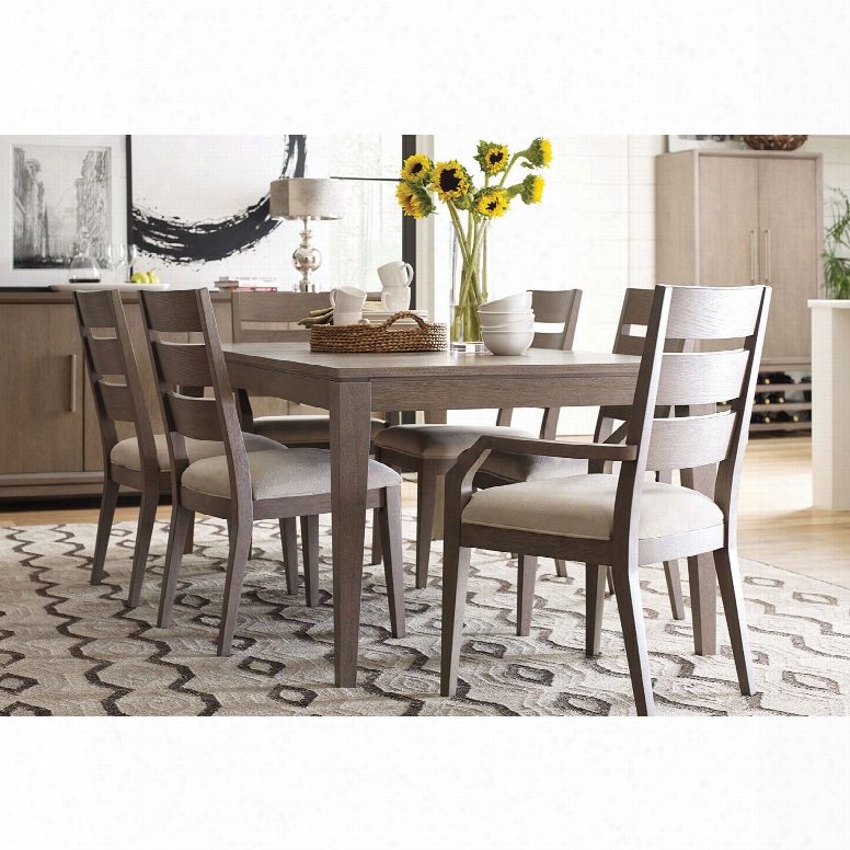 Rachael Ray Home Highline 7 Piece Dining Table Set With Ladderback Chairs By Legacy Classic Furniture