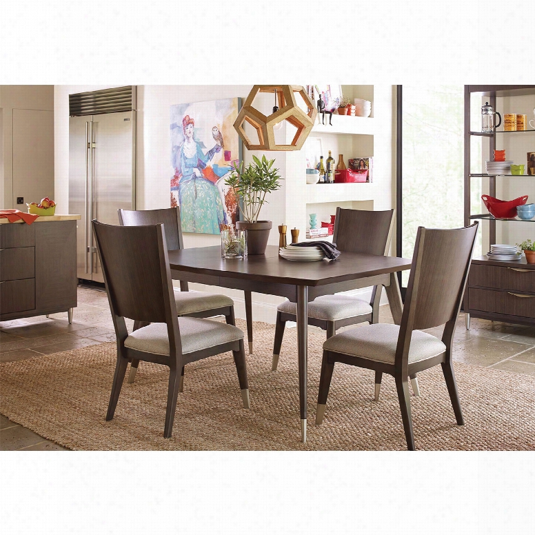 Rachael Ray Home Soho 5 Piece Leg Dining Table Set By Legacy Classic Furniture