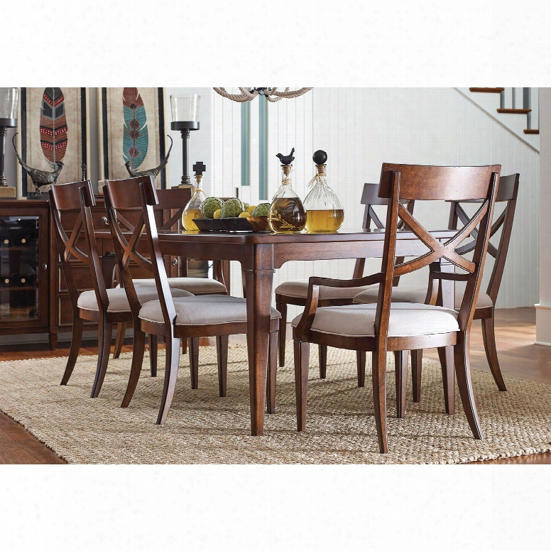 Rachael Ray Home Upstate 7 Piece Leg Dining Table Set By Legacy Classic Furniture