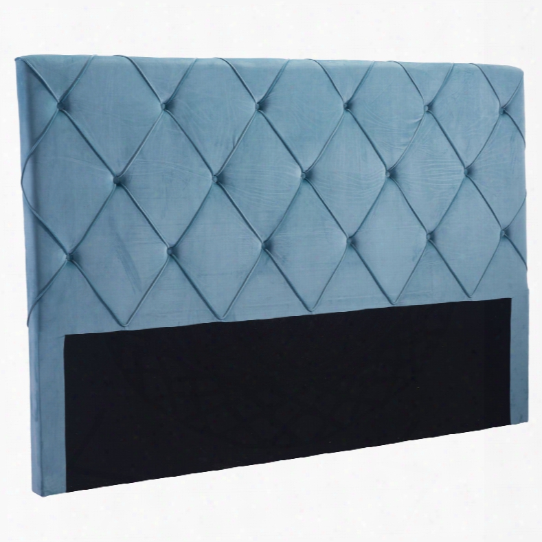 Zuo Modern Matias King Headboard In Blue Velvet