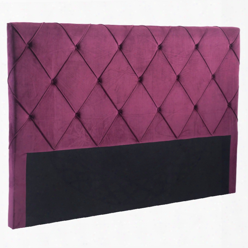 Zuo Modern Matias King Headboard In Wine Velvet