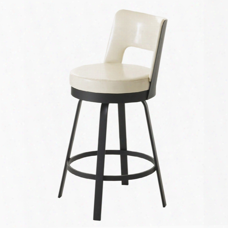 Amisco Brock 26 Inch Swivel Counter Stool