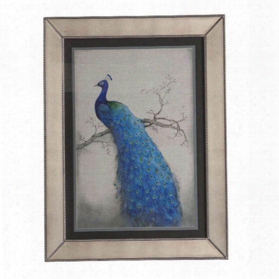 Bassett Mirror Peacock Blue Ii Framed Art