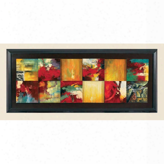 Bassett Mirror Red Abstract Ccanvas