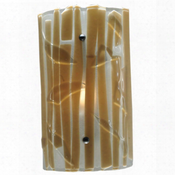 Meyda Tiffany Bambu Fused Glass Wall Sconce