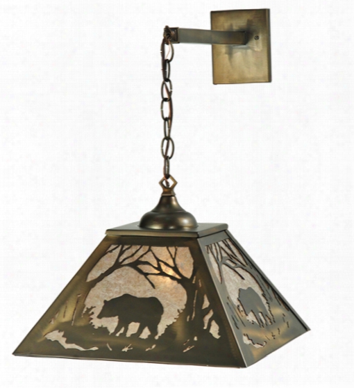 Meyda Tiffany Bear At Dawn Hanging Wall Sconce