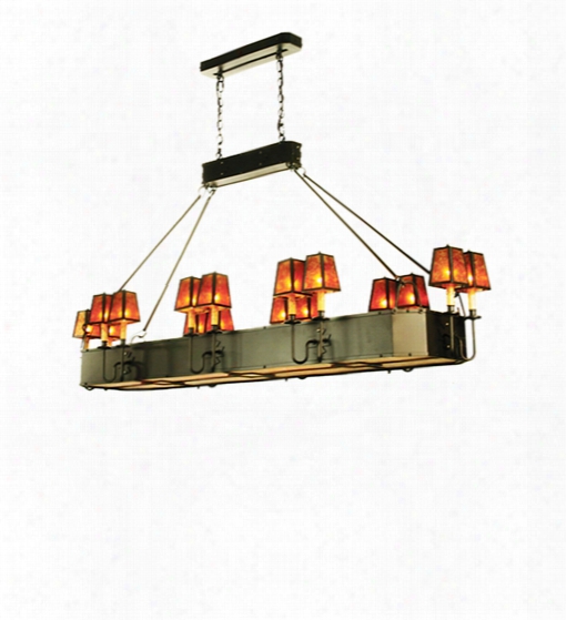 Meyda Tiffany Carpathian 16-light Oblong Chandelier