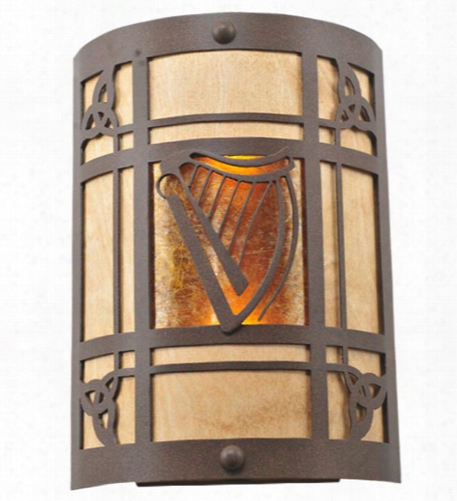 Meyda Tiffany Celtic Harp Wall Sconce