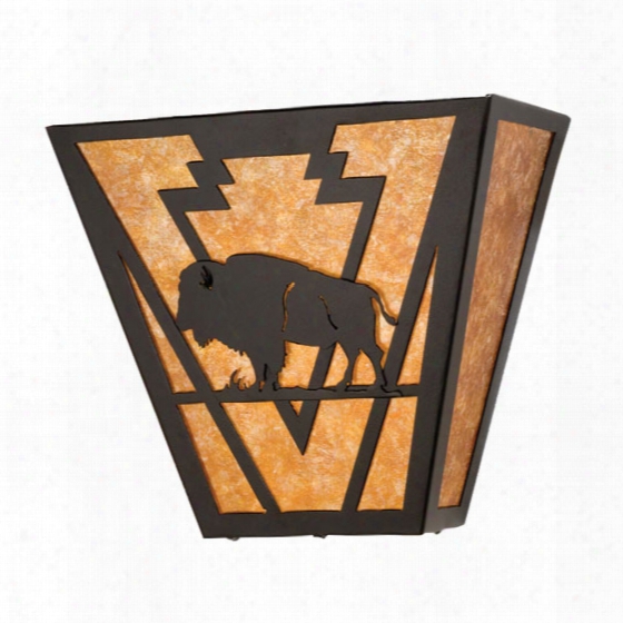 Meyda Tiffany Lone Buffalo Wall Sconce