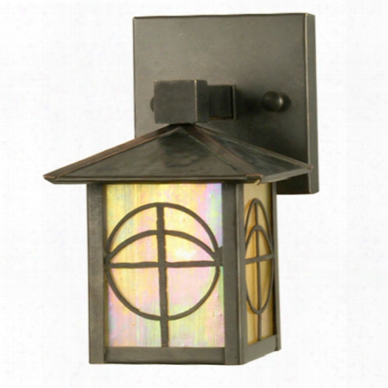 Meyda Tiffany Seneca Circle Cross Solid Mount Wall Sconce