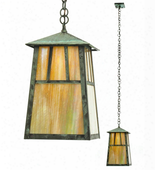 Meyda Tiffany Stillwater Double Bar Mission Elongated Ceiling Pendant