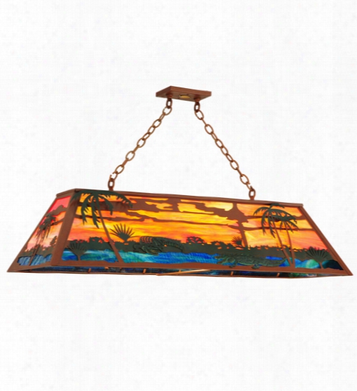 Meyda Tiffany Swamp Oblong Pendant