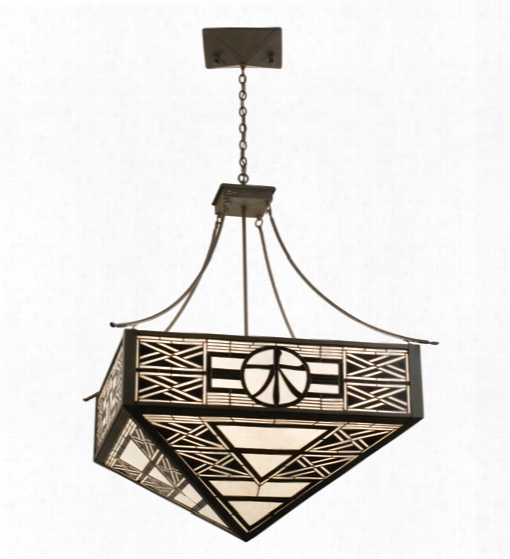 Meyda Tiffany Symbol For Wood Symbol For Wood Inverted Pendant