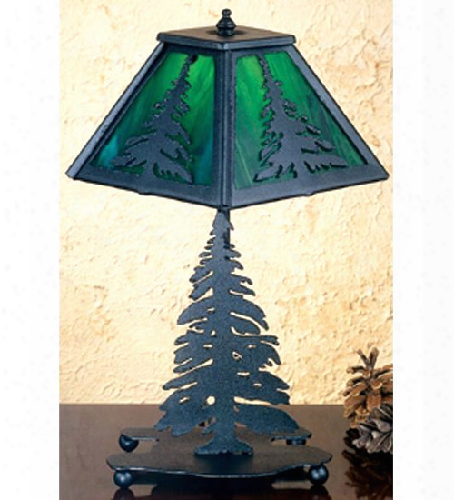 Meyda Tiffany Tall Pine Accent Lamp