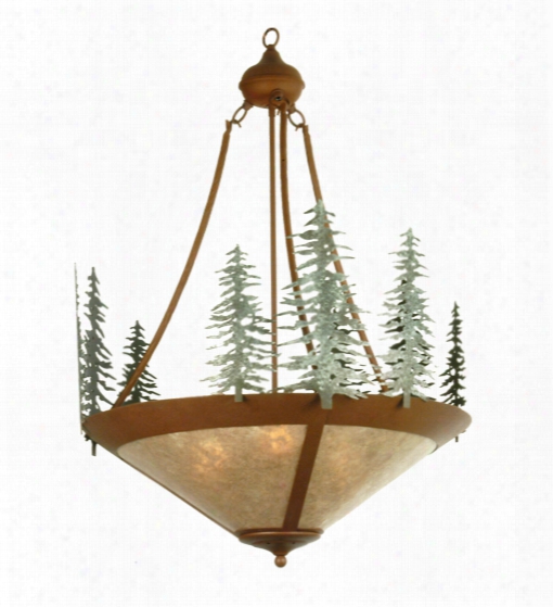 Meyda Tiffany Tall Pines Invertd Pendant