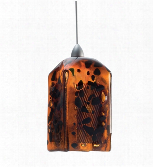 Meyda Tiffany The Rock Draped Fused Glass Mini Pendant
