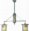 Meyda Tiffany Hyde Park Winter Pine 2-Light Island Pendant