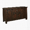 Signature Design by Ashley Timber and Tanning Trudell Dining Room Server