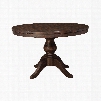 Signature Design by Ashley Timber and Tanning Trudell Round Dining Room Extension Pedestal Table