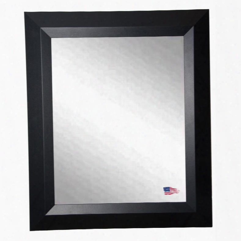 Rayne Mirrors Ava Contemporary Matte Black Wall Mirror