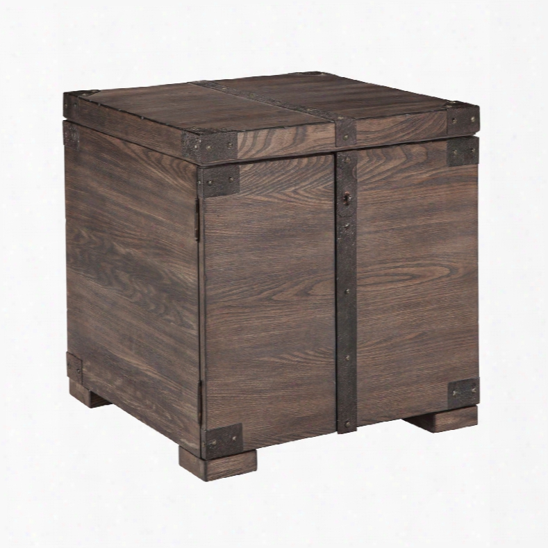 Signature Design By Ashley Burladen Square End Table