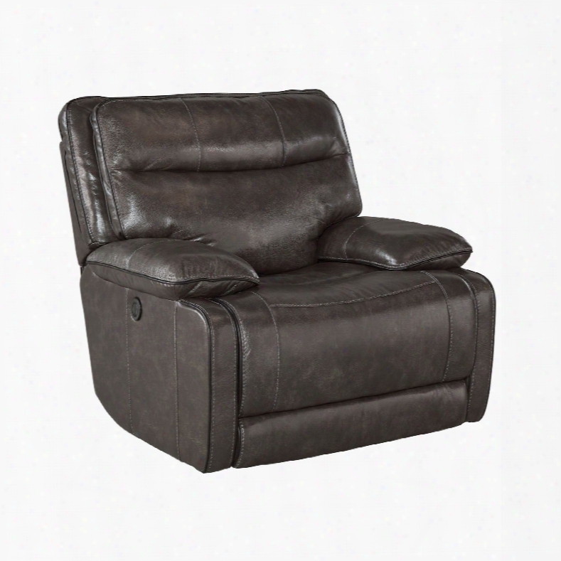 Signature Design By Ashley Palladum Leather Power Rocker Recliner