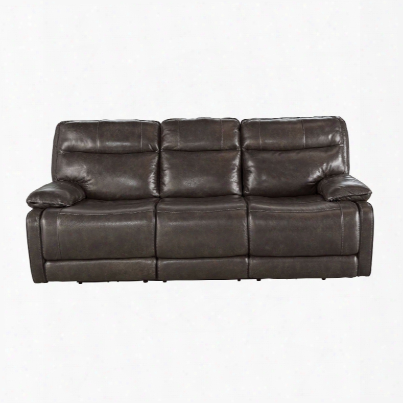 Signature Design By Ashley  Palladum Leather Reclining Power Sofa