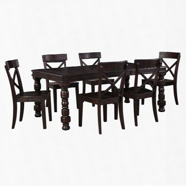 Signature Design By Ashley Timber And Tanning Gerlane 7 Piece Dining Set