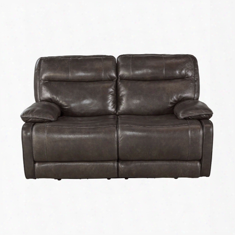 Signature Design By Ashley Timber And Tanning Palladum Leather Reclining Loveseat