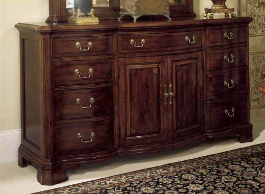 American Drew Cherry Grove 45th Anniversary Door Triple Dresser