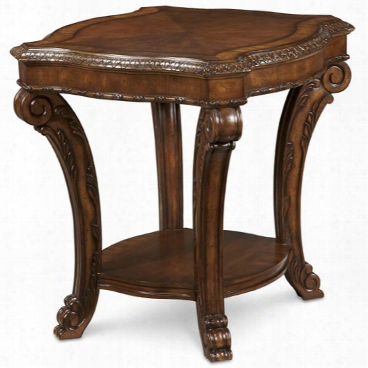 Art Old World Rectangular End Table