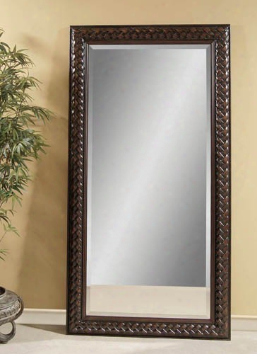 Bassett Mirror Company Espresso-brown Rub Floor Mirror