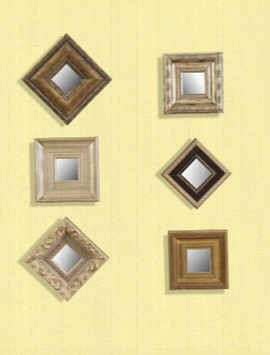 Bassett Mirror Company Set Of 6 Decorative Wall Mirrors - Small
