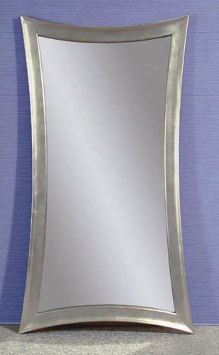 Bassett Mirror Company Silver Leaf Rectangle Wall Mirror