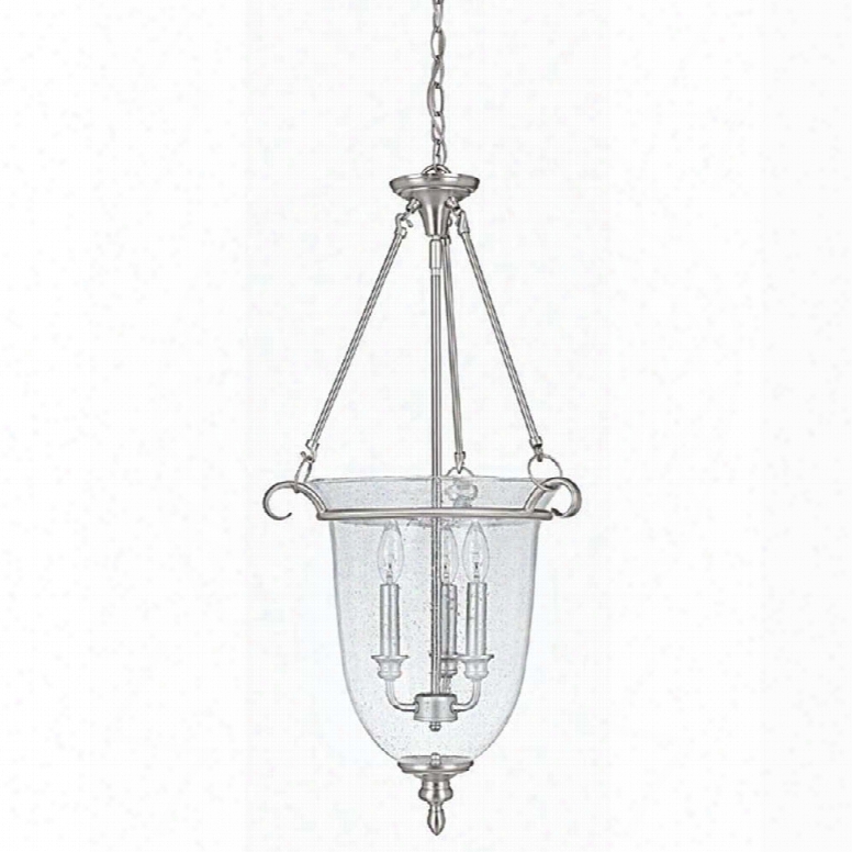 Capitall Lighting 3-light Foyer Fixture In Matte Nickel