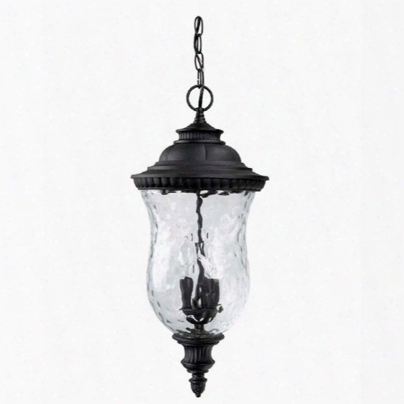 Capital Lighting Asshford 3-light Outdoor Hanging Lantern In Black